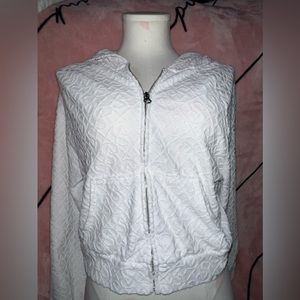 Victoria’s Secret white zip jacket